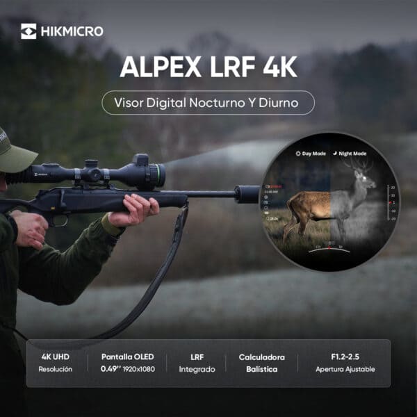 Visor HIKMICRO Alpex LRF 4K A50EL - Imagen 7