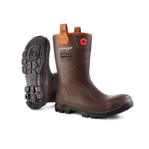 Botas de agua Dunlop Purofort RigPro Dark Brown