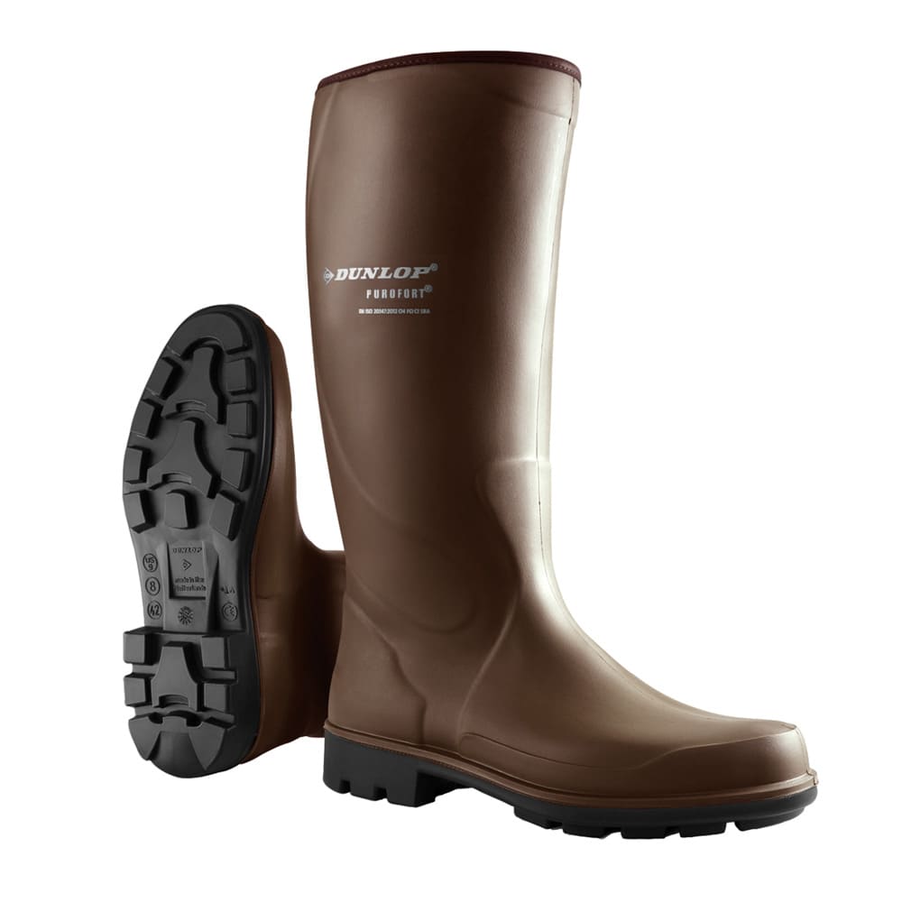 Botas de agua Dunlop Purofort Terroir Pro marrón