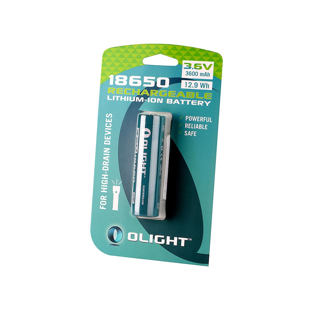 Pila recargable 18650 3600 mAh con PCB Olight - Imagen 2