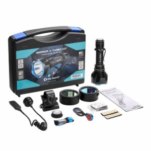 Kit de caza linterna LED recargable WARRIOR X Turbo 1.100 lum Olight