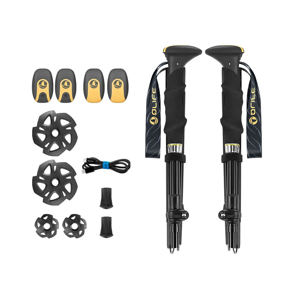 Bastones de senderismo extensibles con luz integrada Glowalk F3T2 Trekking Olife - Imagen 2