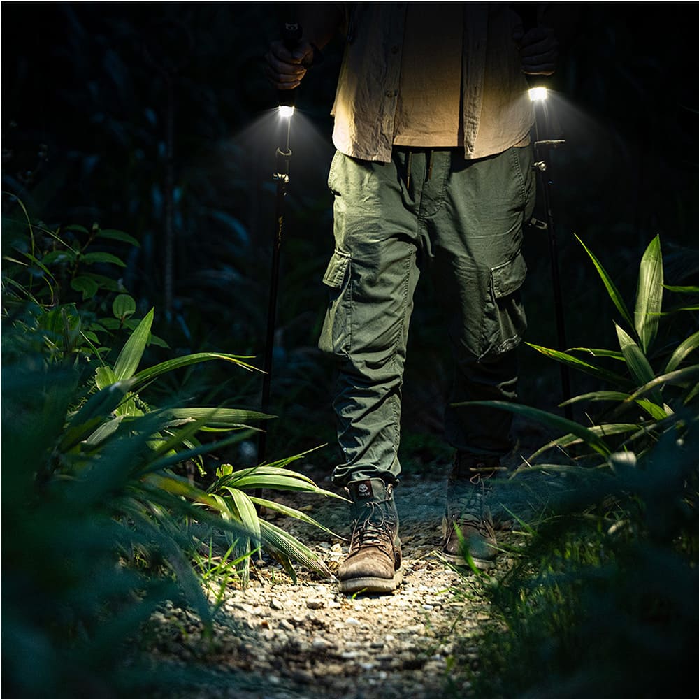 Bastones de senderismo extensibles con luz integrada Glowalk F3T2 Trekking Olife - Imagen 11