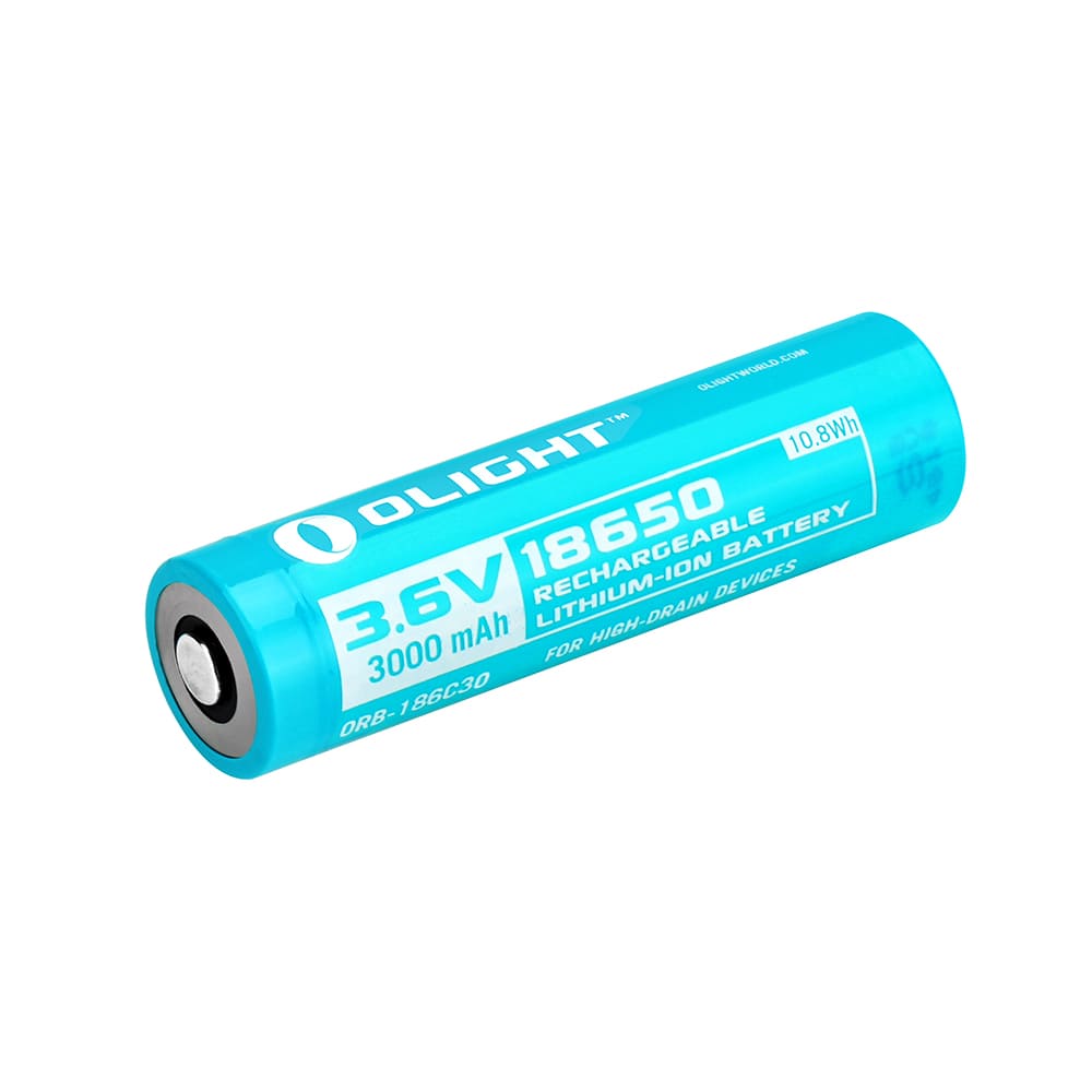 Pila recargable 18650 3000 mAh con PCP +/- Olight