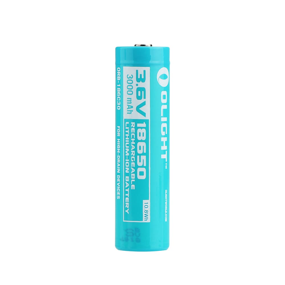 Pila recargable 18650 3000 mAh con PCP +/- Olight - Imagen 2