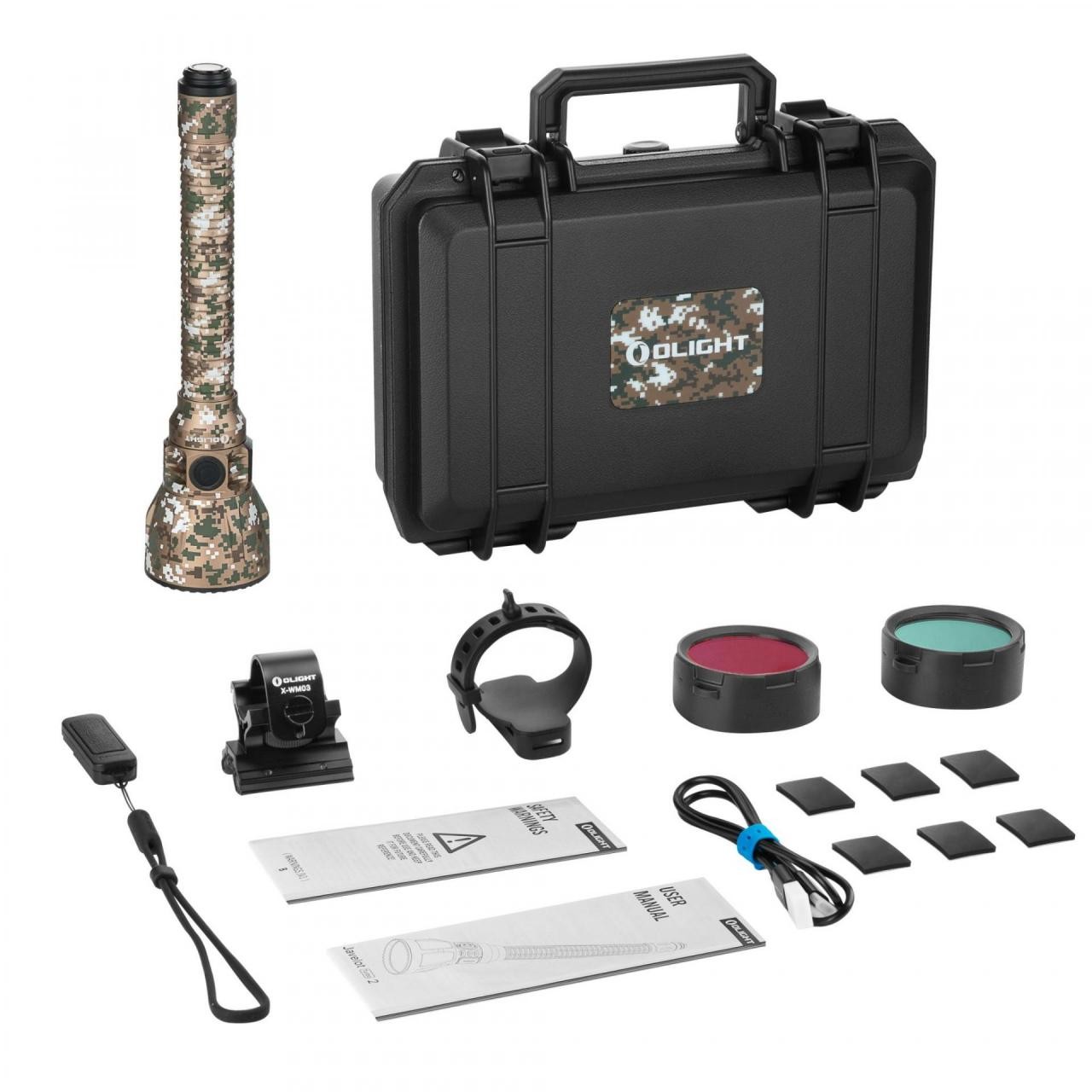 Kit de caza linterna LED recargable Javelot Turbo 2 Olight - Imagen 2