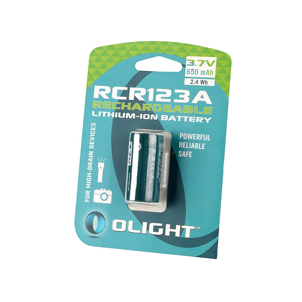 Pila recargable RCR123A 650 mAh con PCB Olight - Imagen 2