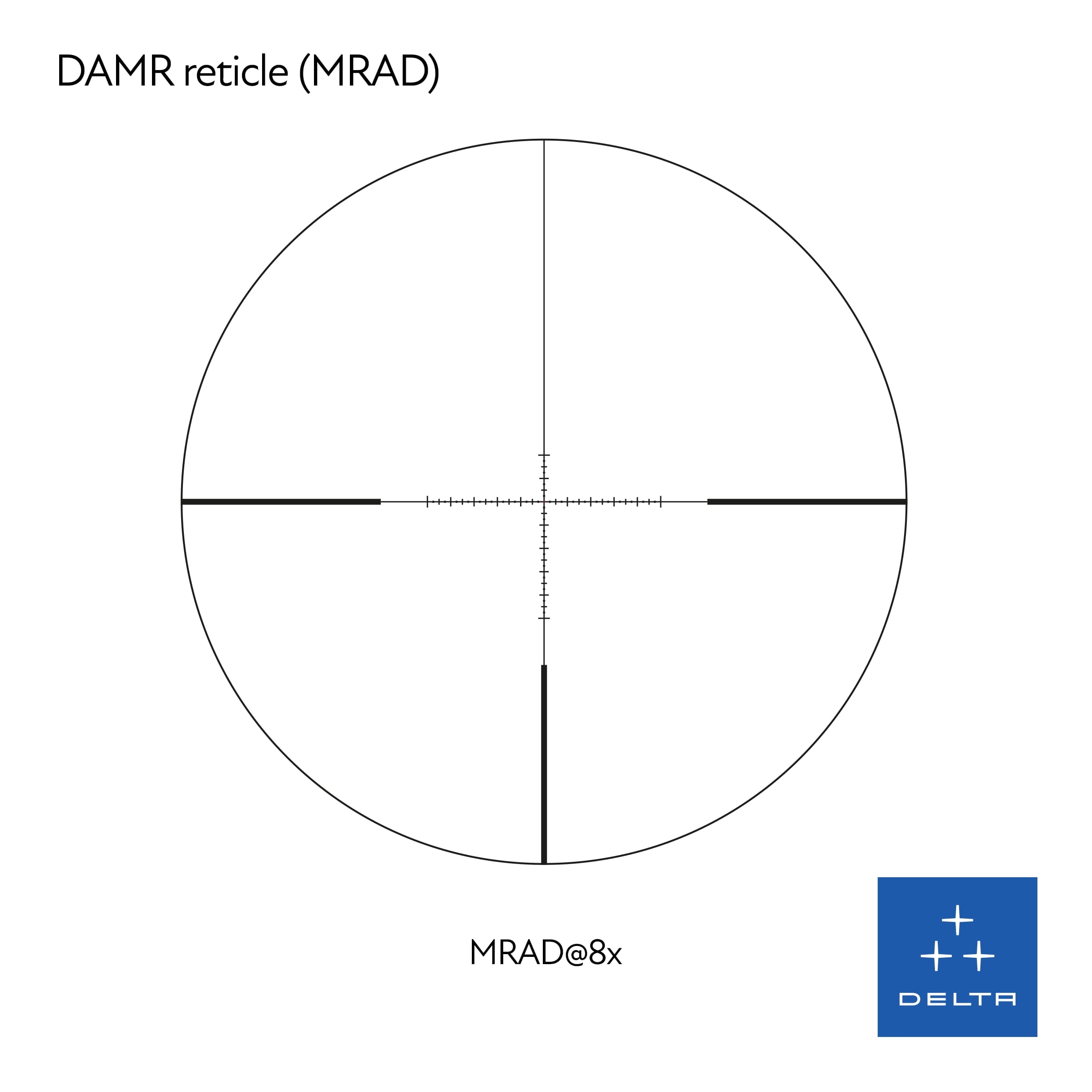 Visor Delta Stryker HD 1-8×24 SFP con retícula MRAD - Imagen 6