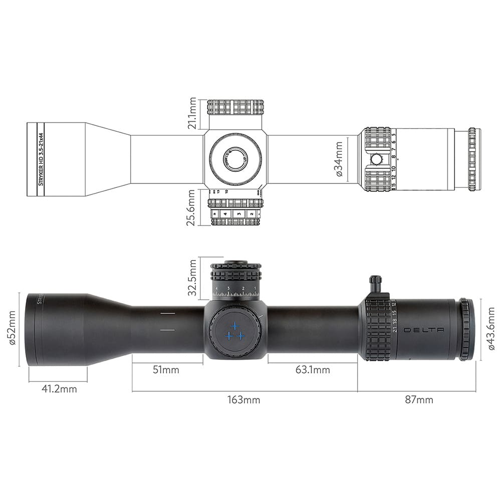Visor Delta Stryker HD 3.5-21×44 - Imagen 4