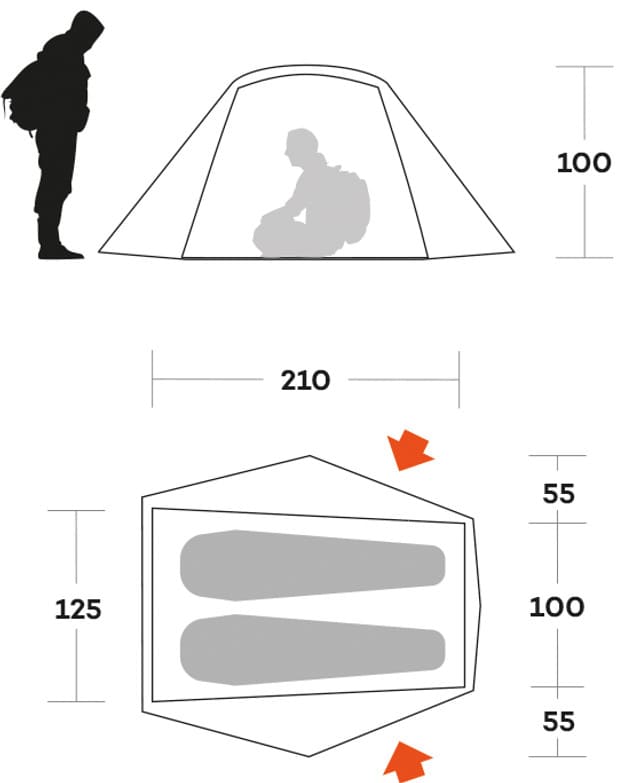 Tienda de campaña Ferrino TENT BLOW 2 - Imagen 4