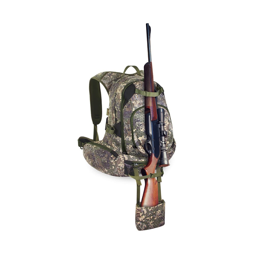 Mochila Marsupio con bolsillo para rifle Suede Camo 38 litros PF Pro - Imagen 2