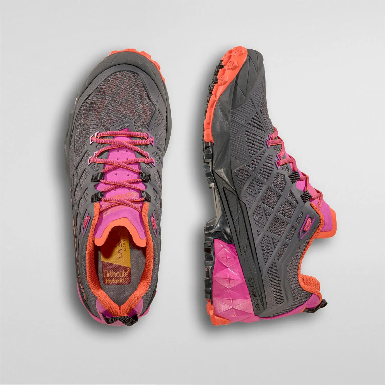 ZAPATILLAS LA SPORTIVA Akyra II Woman Carbon/Cherry Tomato - Imagen 5