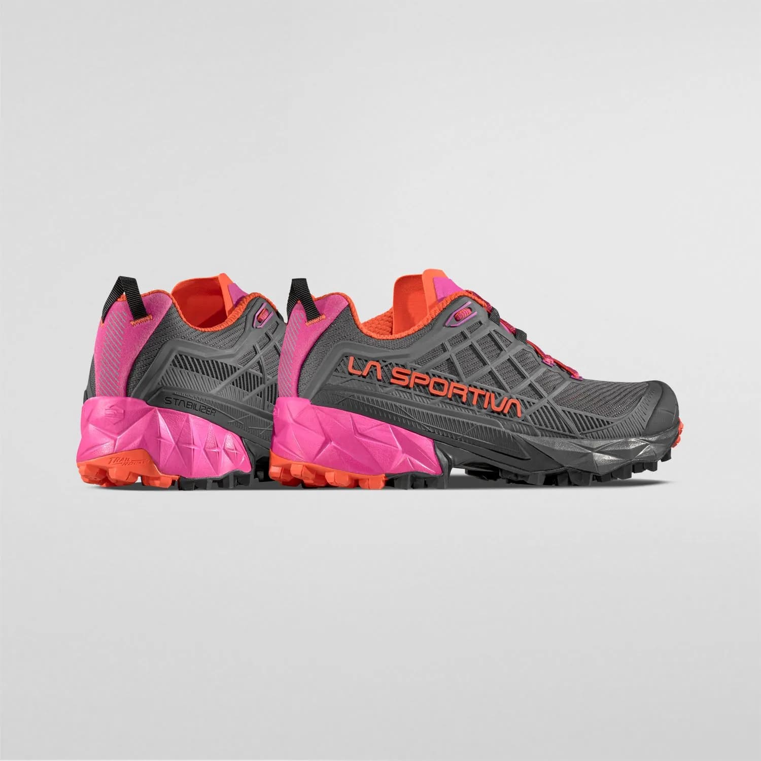 ZAPATILLAS LA SPORTIVA Akyra II Woman Carbon/Cherry Tomato - Imagen 2