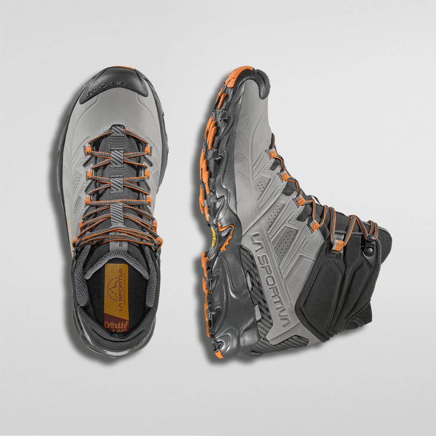 BOTAS LA SPORTIVA Ultra Raptor II Mid Leather GTX Grey/Marmalade - Imagen 5