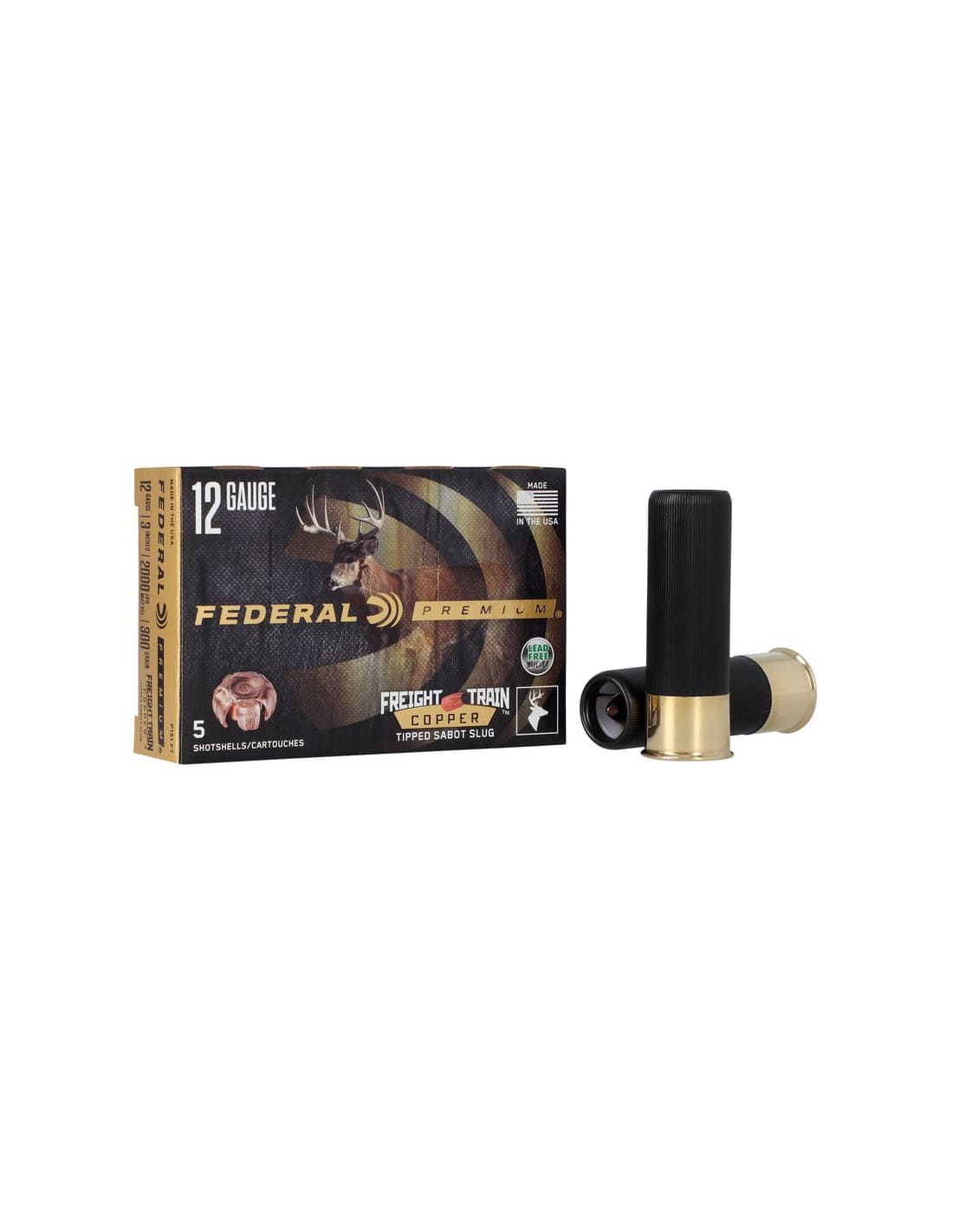 Balas para escopeta 12/70 FEDERAL Freight Train Copper Sabot - 300 grains