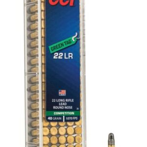 Munición CCI Green Tag - .22 LR - 40 grains - LRN