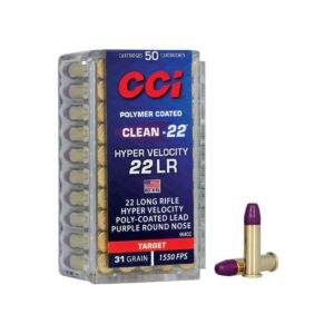 Munición CCI Clean-22 Hyper Velocity - .22 LR - 31 grains - LN