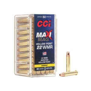 Munición CCI Maxi-Mag - .22 WMR - 40 grains - JHP