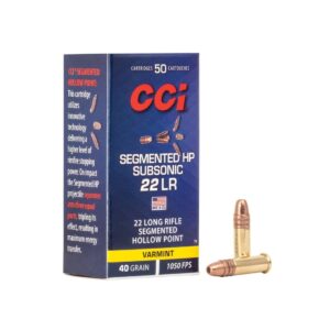 Munición CCI Segmented Subsonic HP - .22 LR - 40 grains - SHP