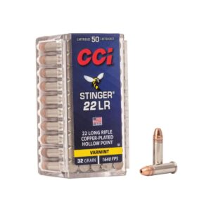 Munición CCI Stinger - .22 LR - 32 grains - CPHP