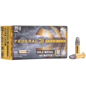 Munición FEDERAL Gold Medal HV Match - .22LR - 40 grains - LRN