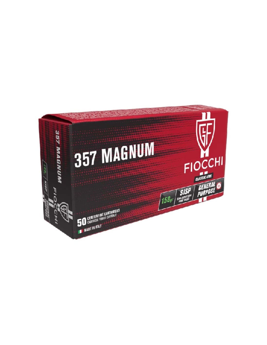 Munición FIOCCHI Classic 357 Magnum 158 grains SJSP