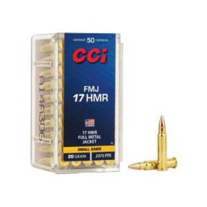 Munición metálica CCI - 17 HMR - 20 grains - FMJ