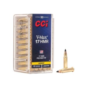 Munición metálica CCI V-MAX - 17 HMR - 17 grains