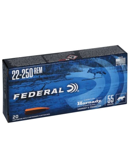 Munición metálica FEDERAL Varmint & Predator Hornady V Max - Imagen 3