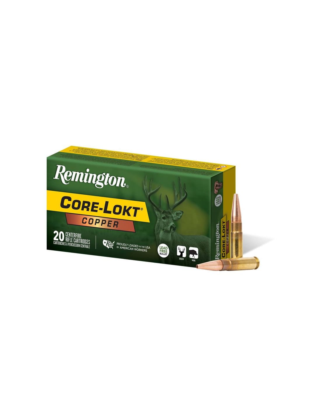 Munición metálica REMINGTON Core Lokt Copper HP