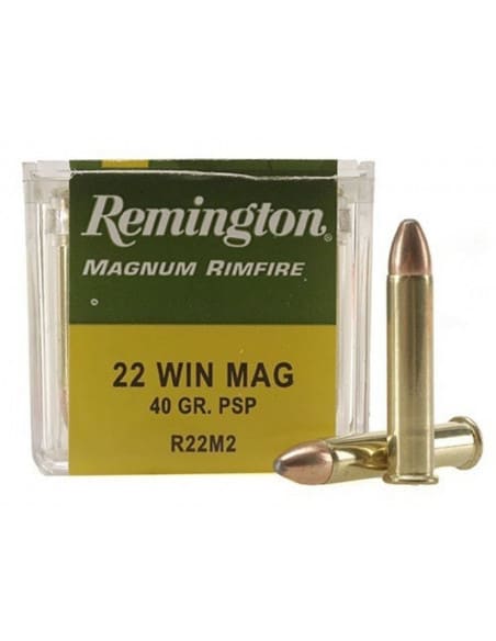 Munición REMINGTON Magnum Rimfire - .22 Magnum - 40 grains PSP - Imagen 2
