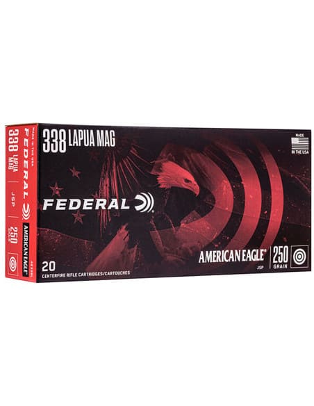 Munición metálica FEDERAL American Eagle JSP 338 Lapua Mag. 250 grains - Imagen 3