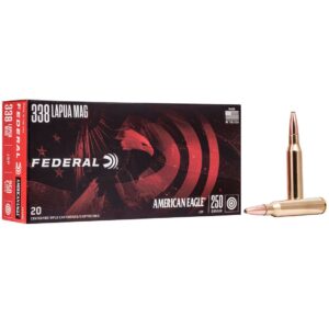 Munición metálica FEDERAL American Eagle JSP  338 Lapua Mag.  250 grains