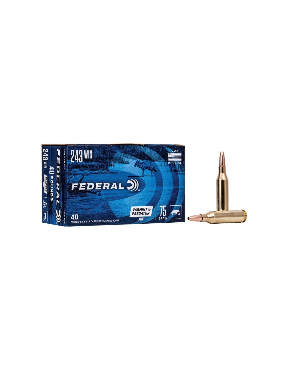 Munición metálica FEDERAL Varmint & Predator JHP