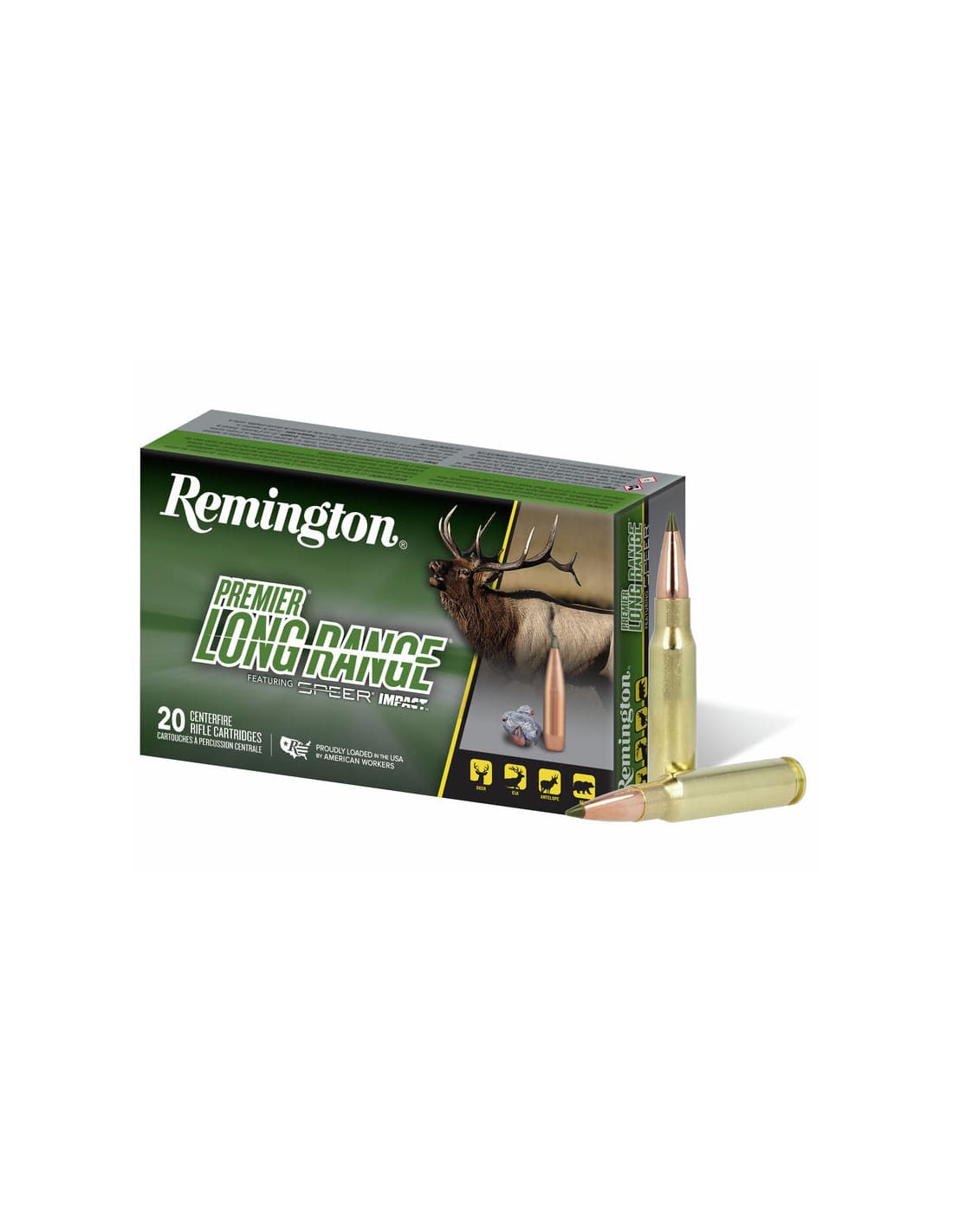 Munición metálica REMINGTON PREMIER LONG RANGE Speer Impact