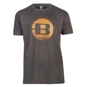 Camiseta Unisex Bergara Circle Distress Gris Carbón