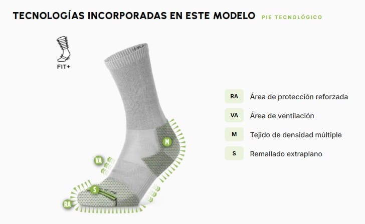 Calcetines LORPEN MERINO HIKE LIGHT CREW M - Imagen 10