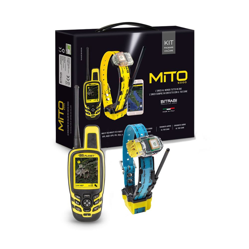 Collar Radio + GPS + Beeper para perros de caza Mito 5100 + Mando localizador BS3000 Open Map Unico BITRABI COMBI - Imagen 3