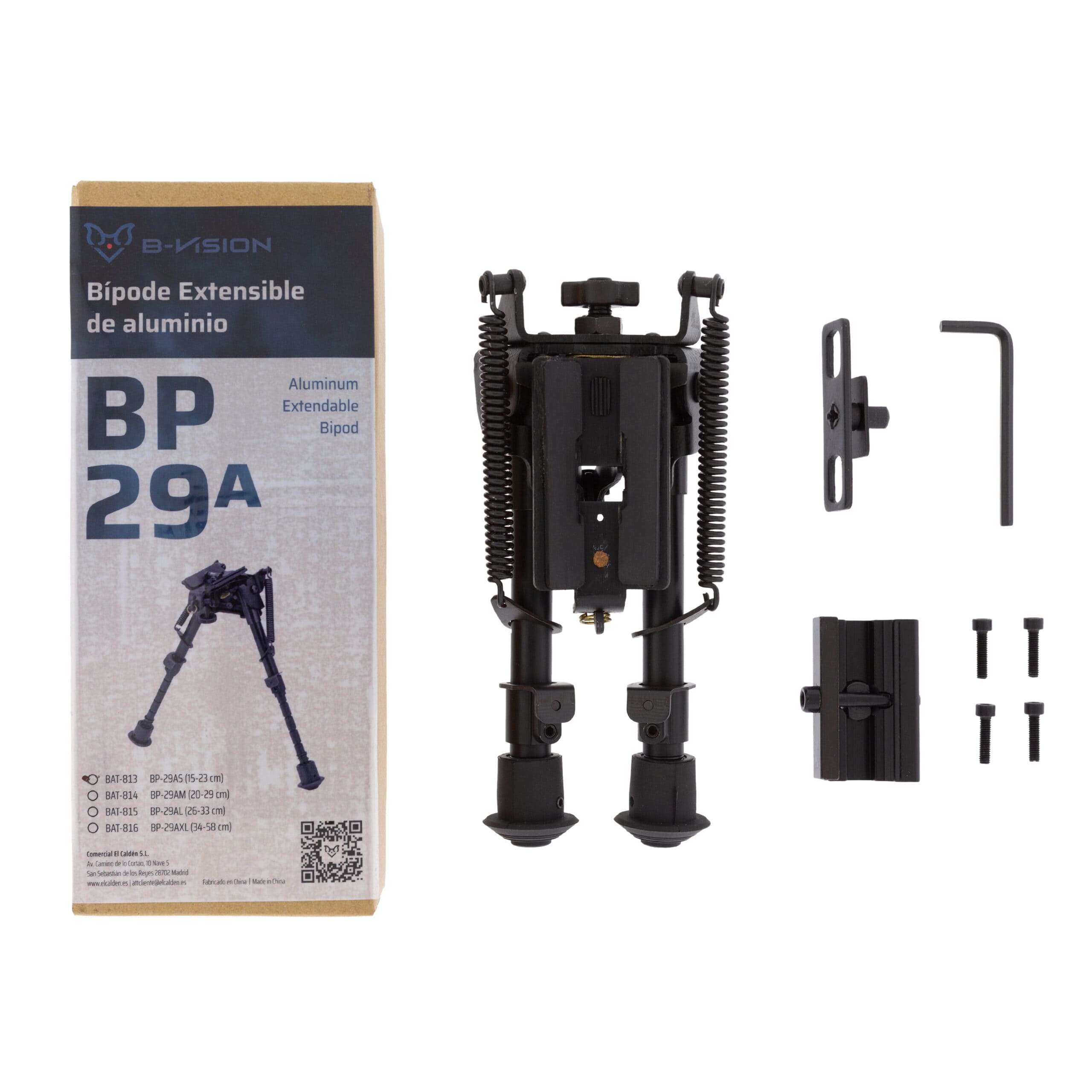 Bípode B-Vision extensible BP-29AS 15-23 cm - Imagen 3