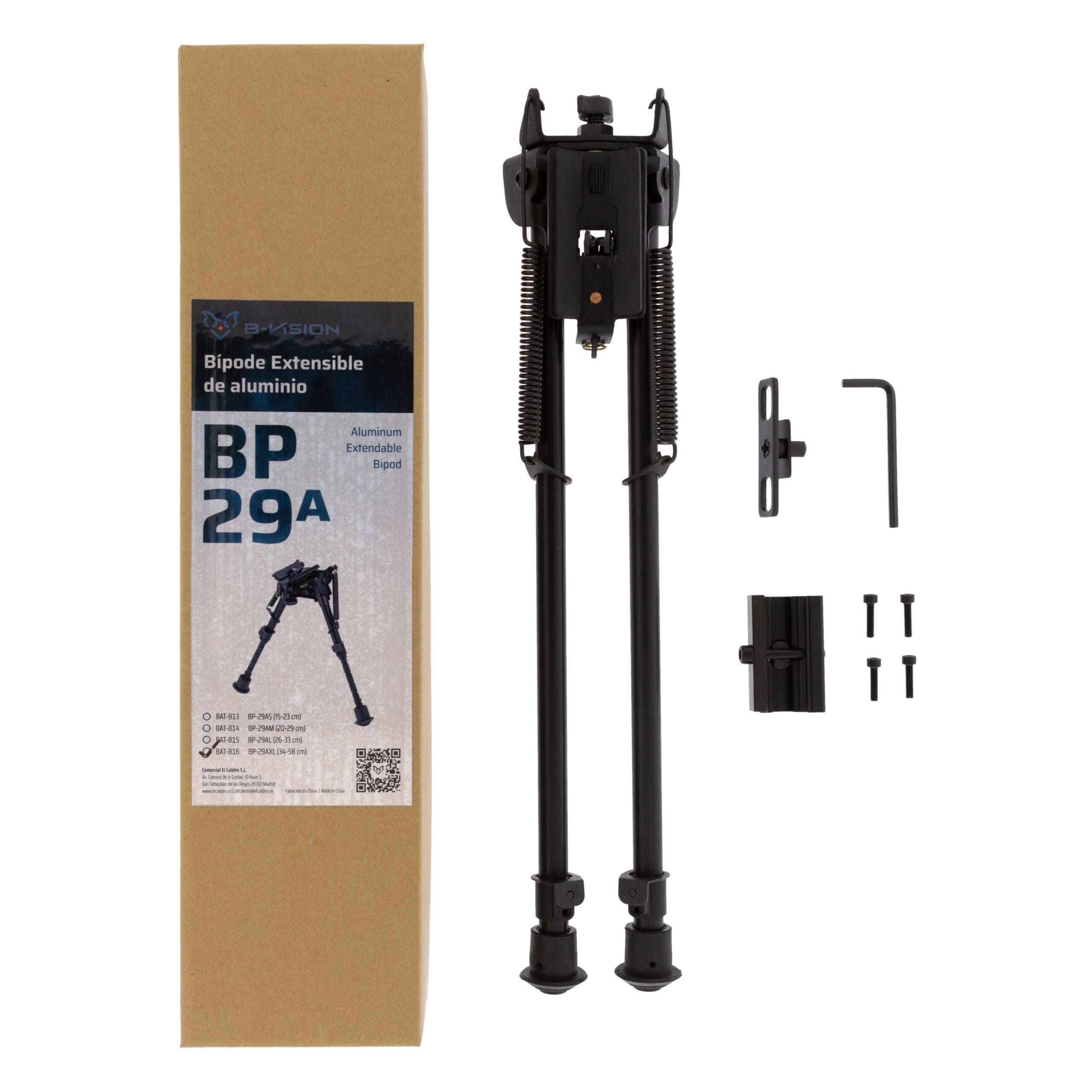 Bípode B-Vision extensible BP-29AXL 34-58 cm - Imagen 3