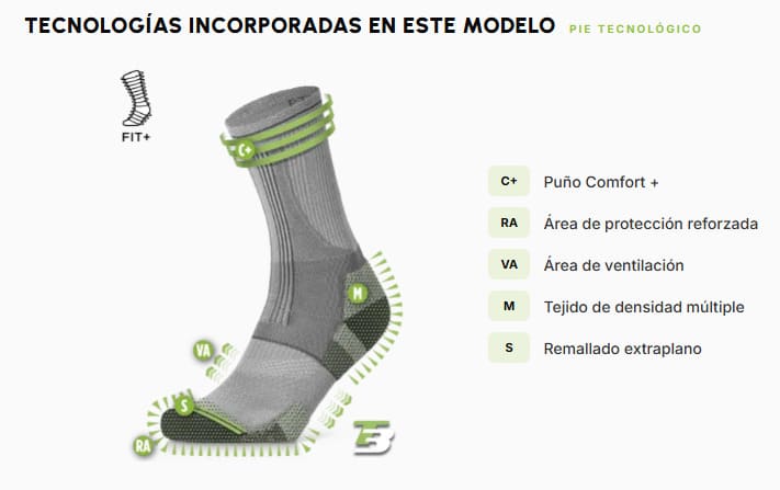 Calcetines LORPEN PRO TREK COOLMAX LIGHT CREW - Imagen 13