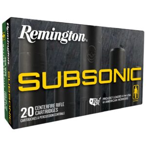 Munición metálica REMINGTON Subsonic 308 Win. 205 grains