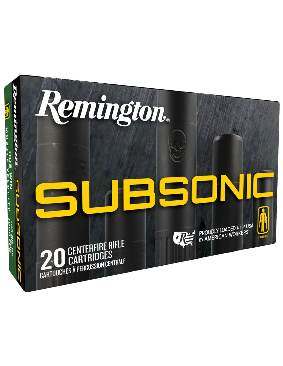 Munición metálica REMINGTON Subsonic 308 Win. 205 grains