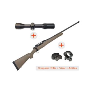 Rifle de cerrojo MOSSBERG Patriot Predator + Visor AVISTAR 1,5-6x42 R.I. + Anillas WEAVER Grand Slam