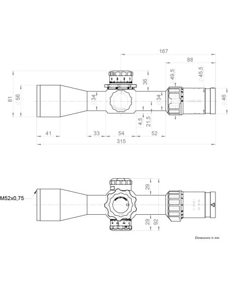Visor KAHLES K318i REFINED - 3.5-18x50 CCW SKMR4 w-Left - Imagen 9